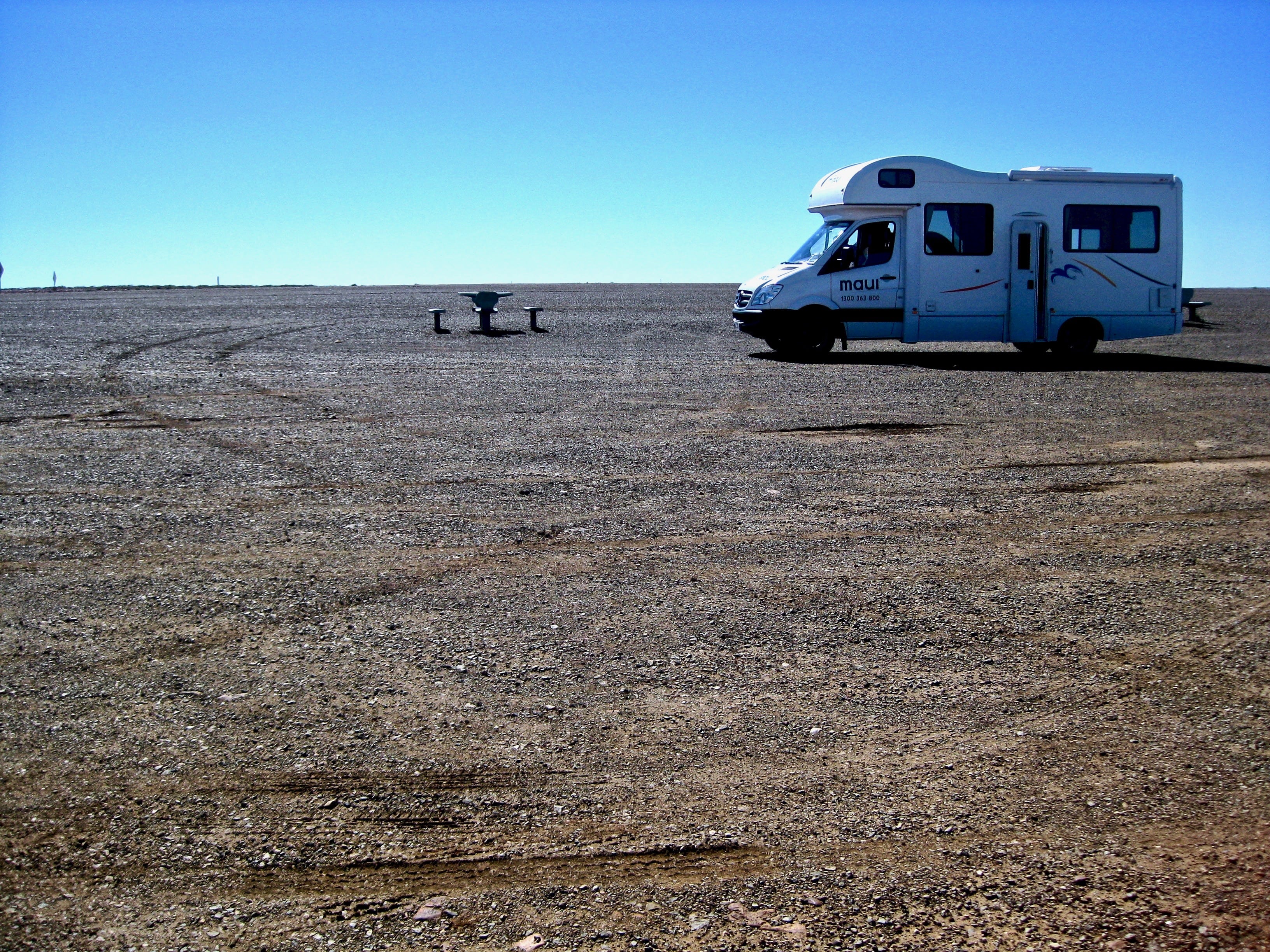Camping car désert australie