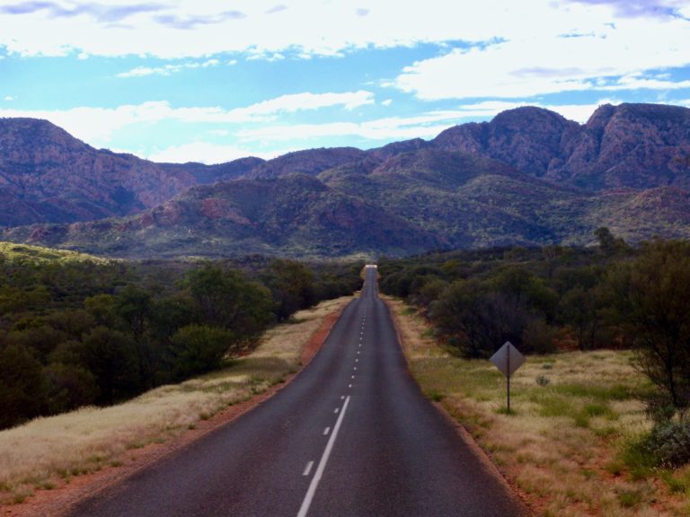 Route desert australie